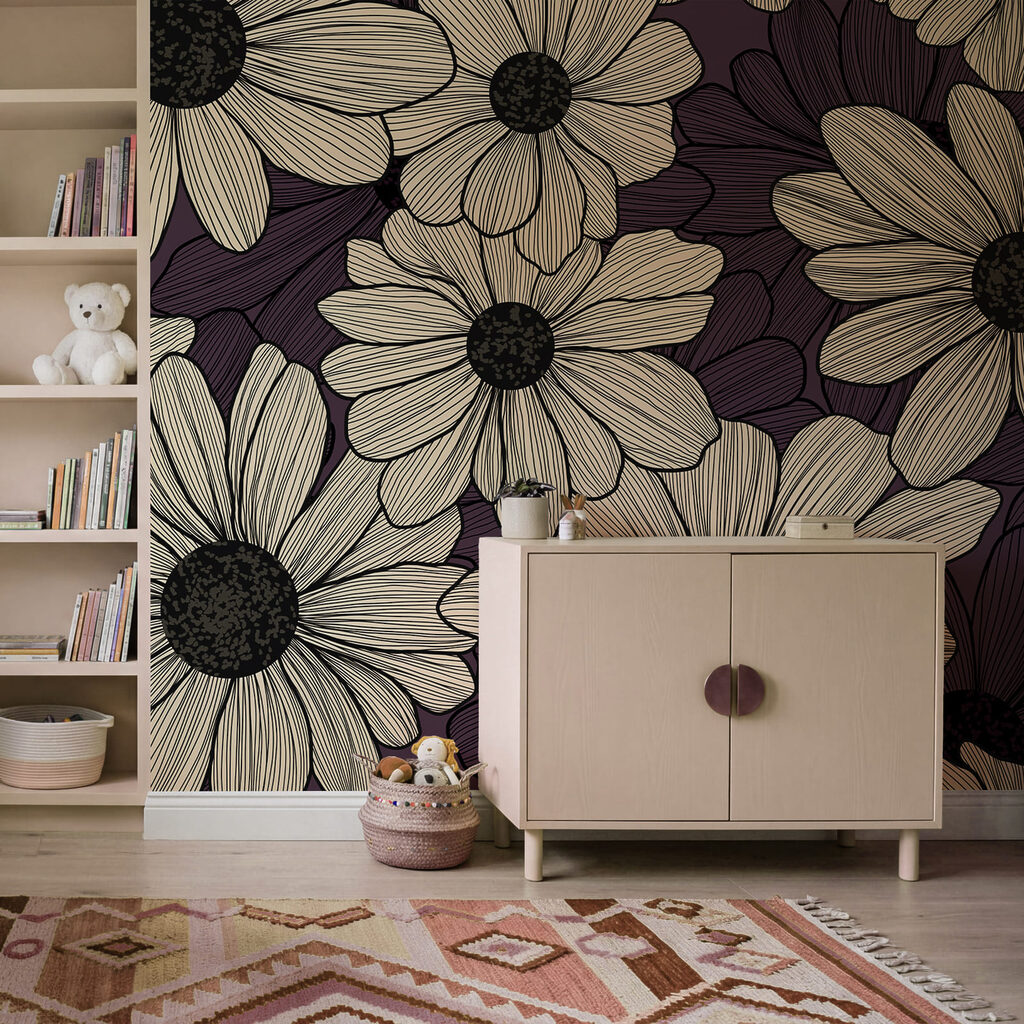 Bloemen vol fijne arceringen — interieur 3