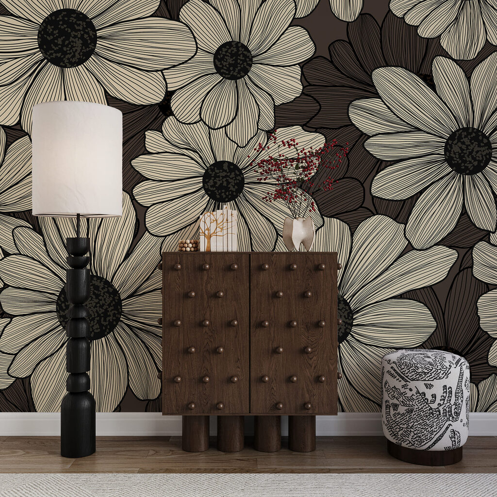 Bloemen vol fijne arceringen — interieur 3
