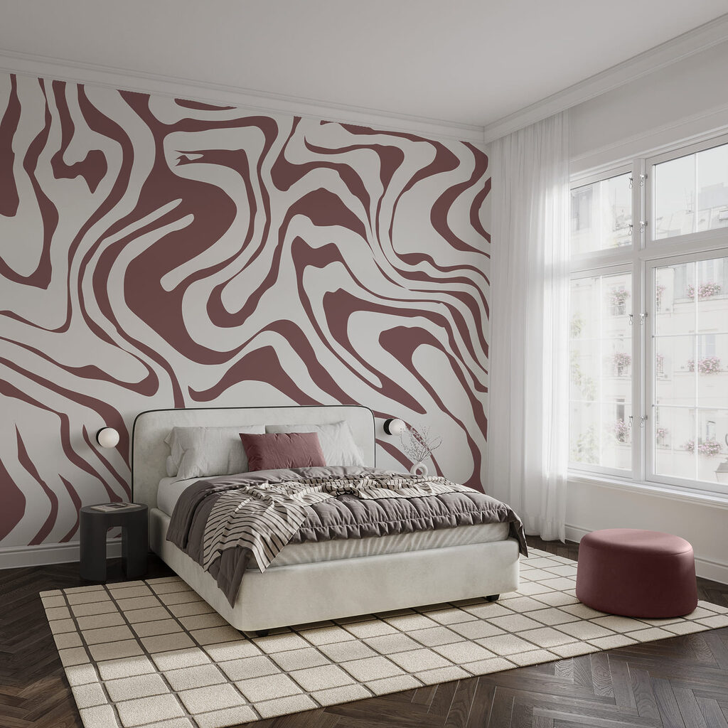 Stromen in brede kleurkrullen — interieur 2