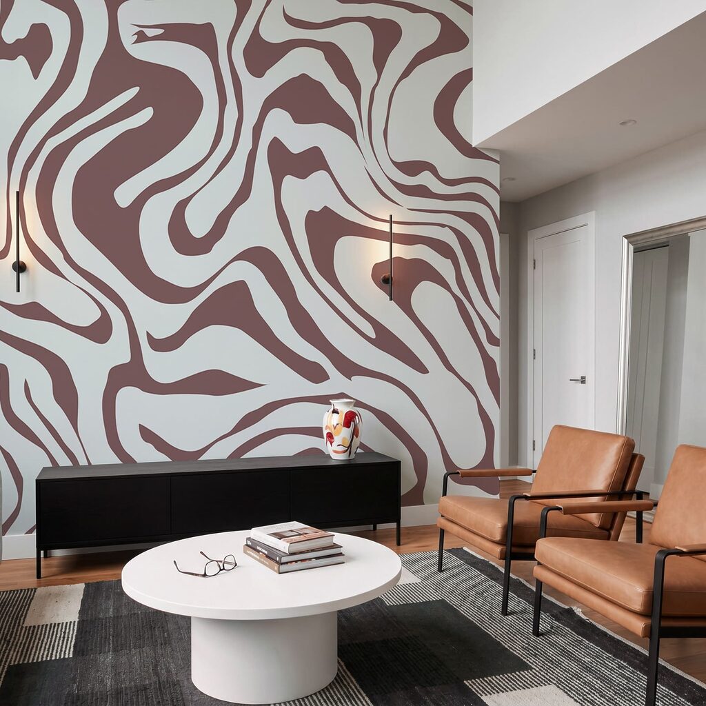 Stromen in brede kleurkrullen — interieur 3