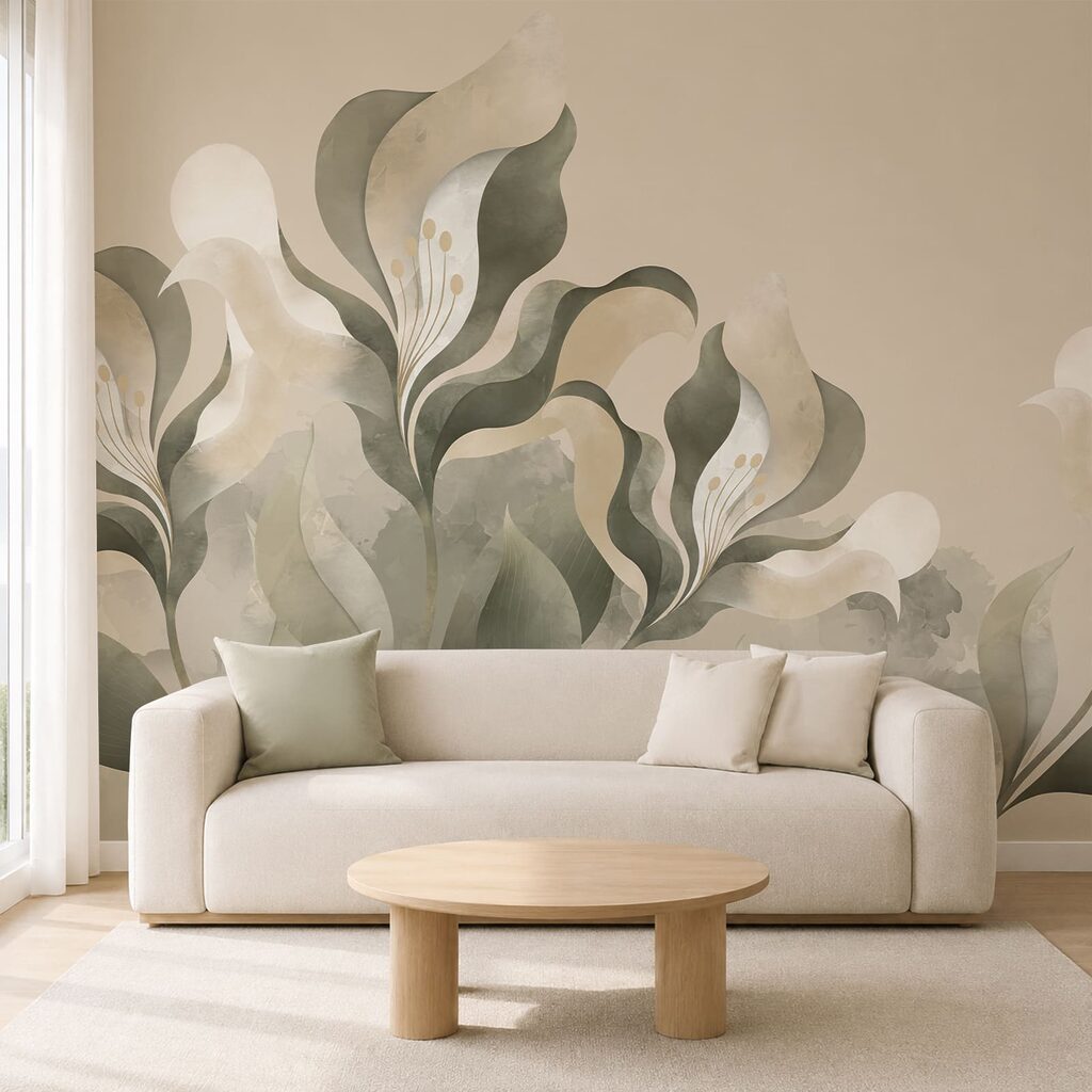Kelken in geschilderde groentinten — interieur 2