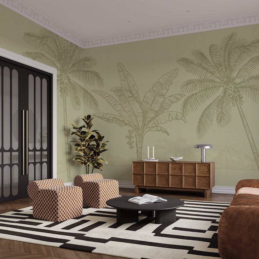Palmbomen en een strand — interieur 2