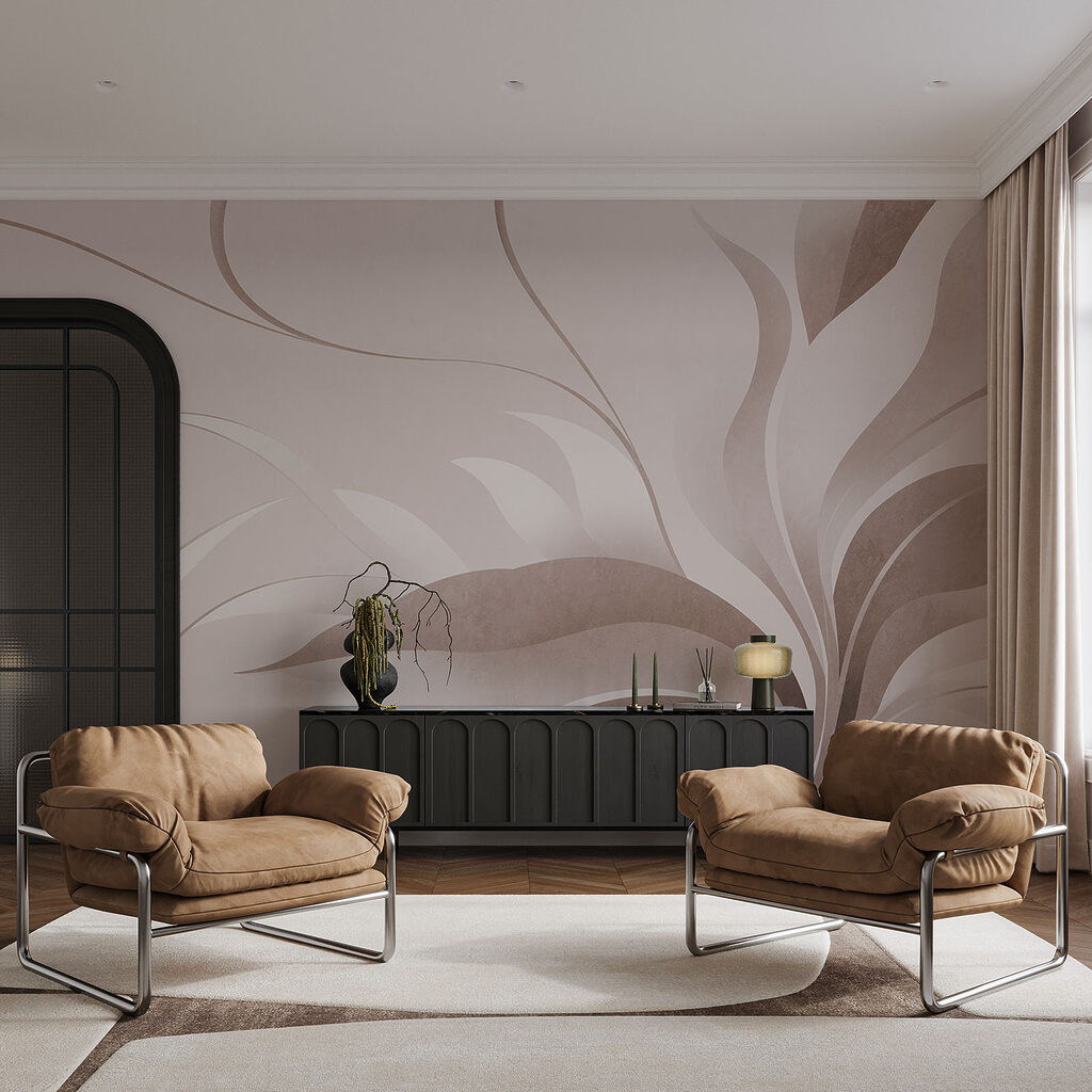 Bladeren in zachte penseelstreken — interieur 2