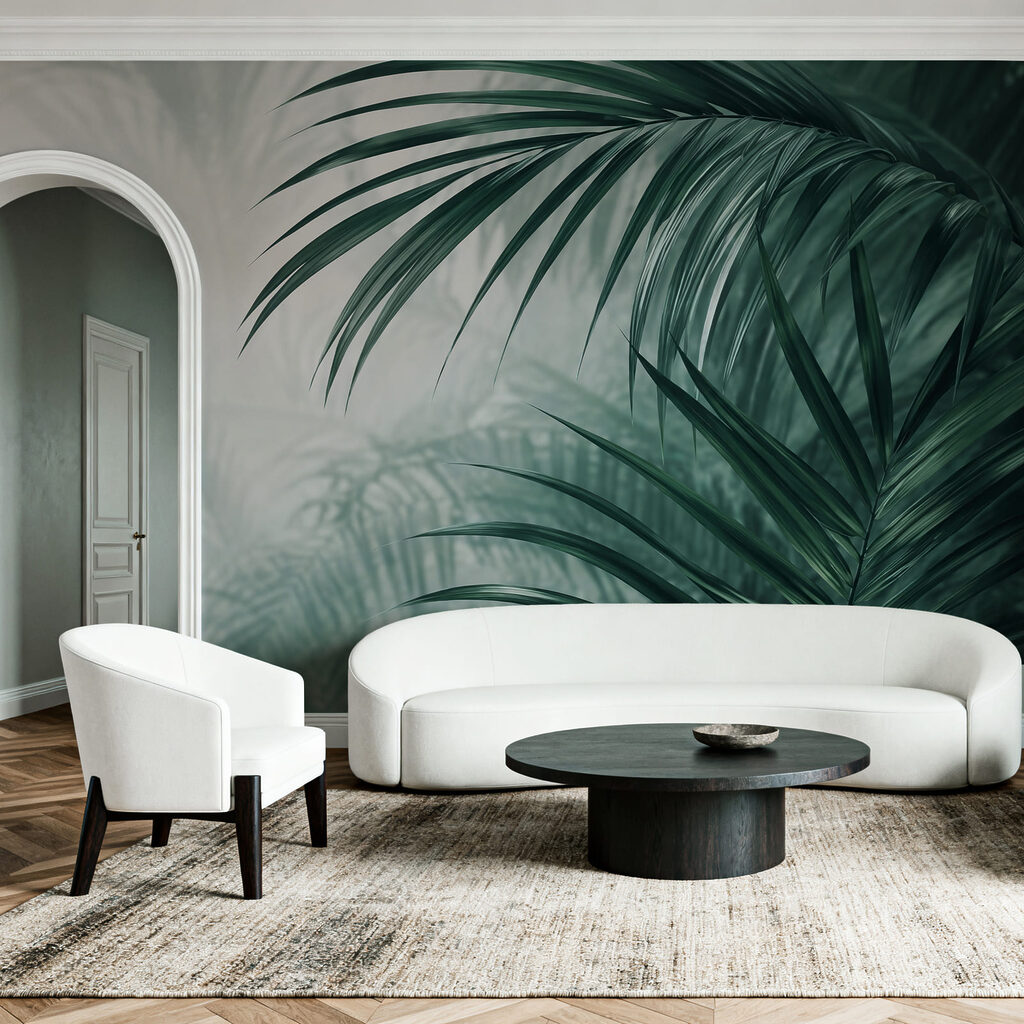 Palmveren verdwijnen in turquoise — interieur 2