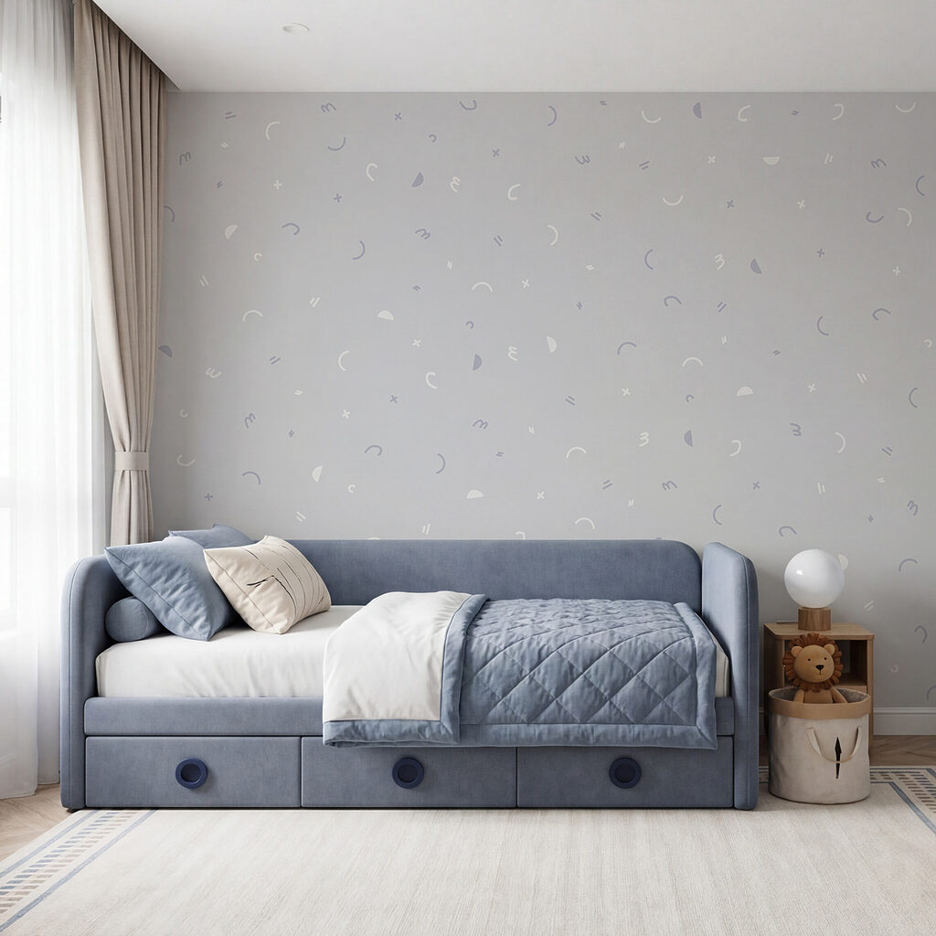 Tekentjes op zachte kleur — interieur 2