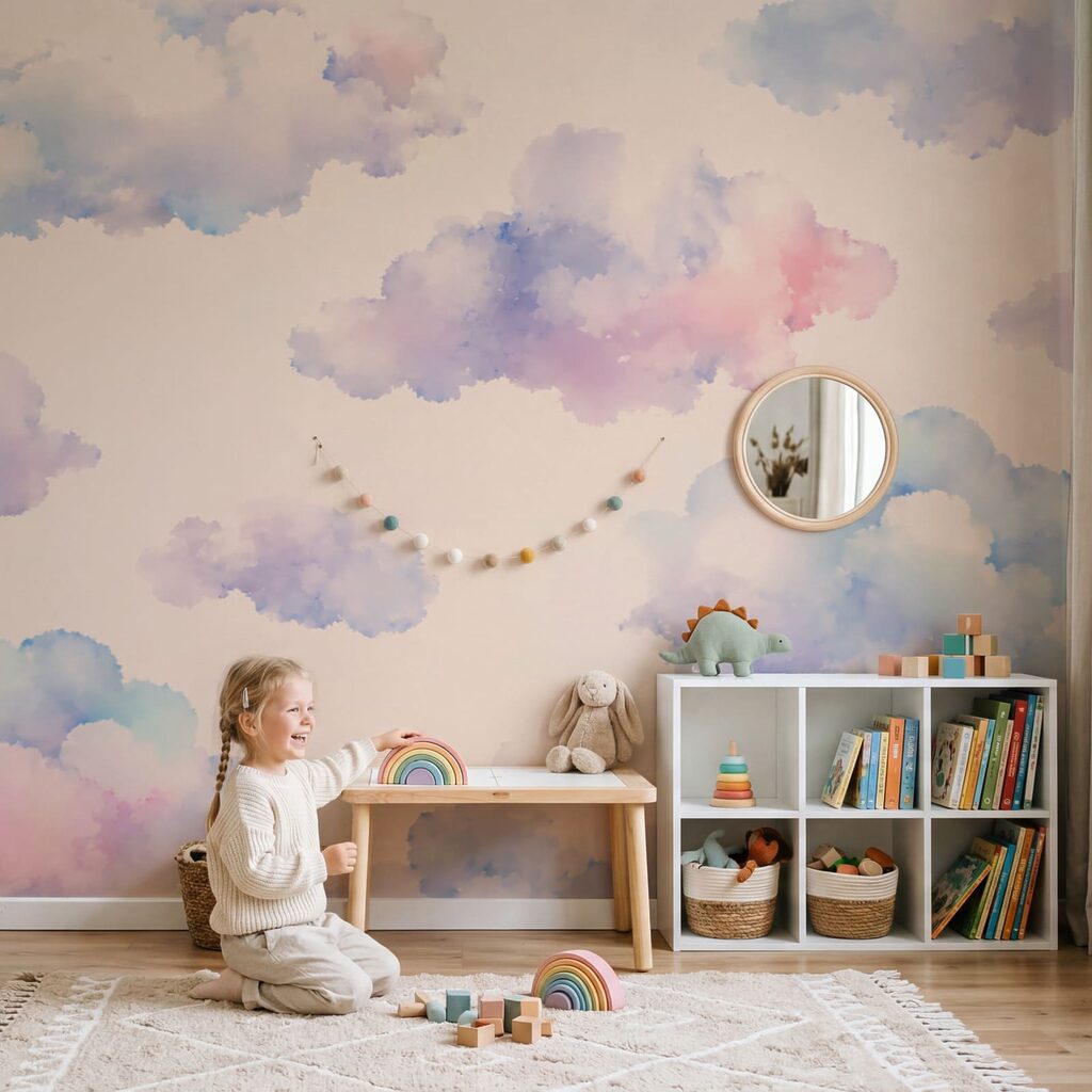 Pastelwolkjes op perziklucht — interieur 1