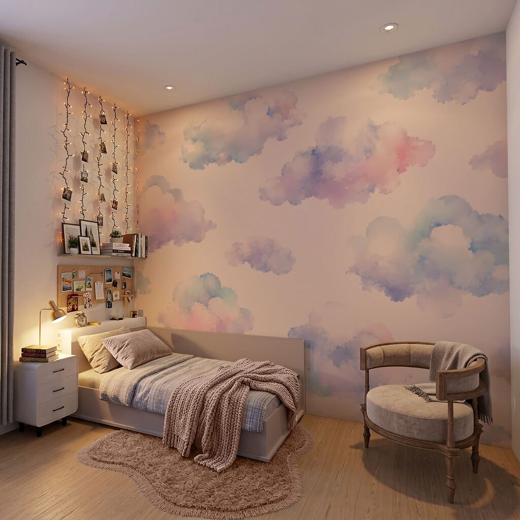 Pastelwolkjes op perziklucht — interieur 3