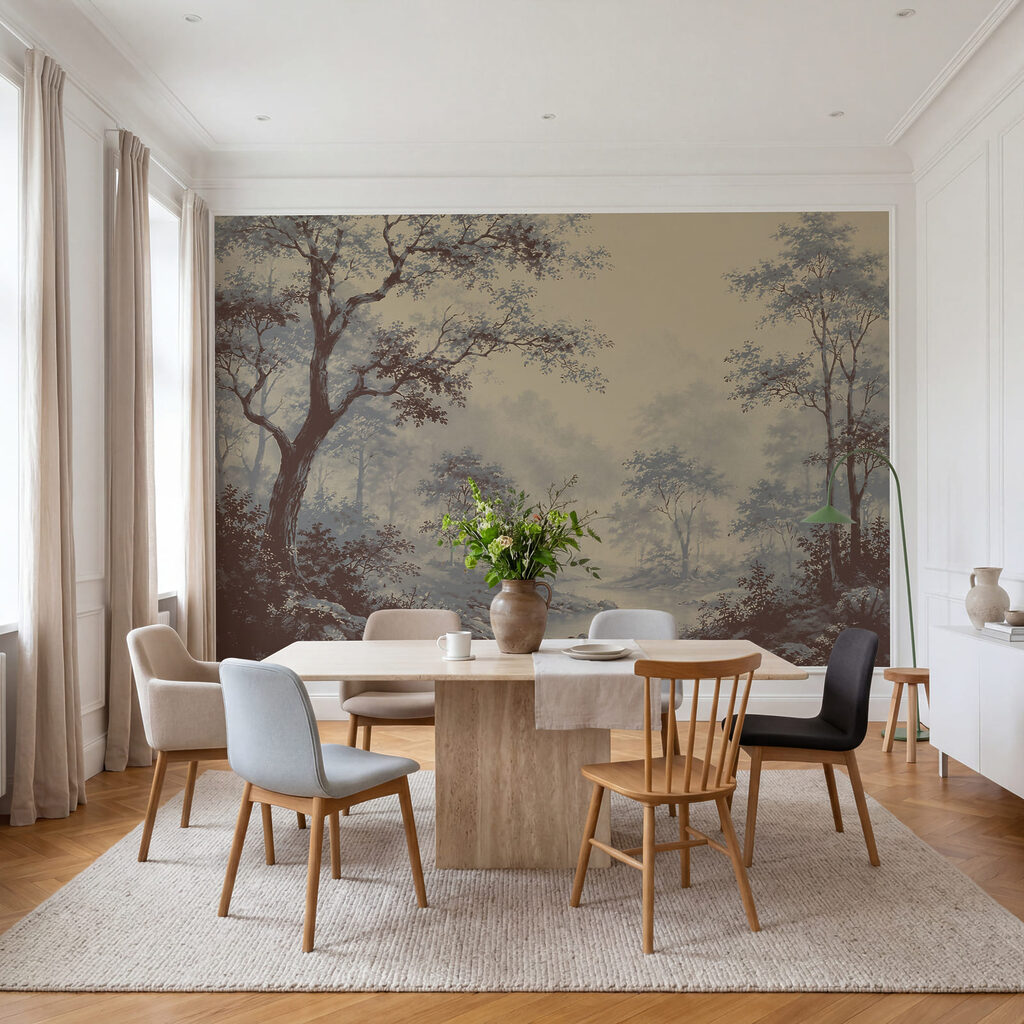 Een rivier die door een bos stroomt — interieur 3