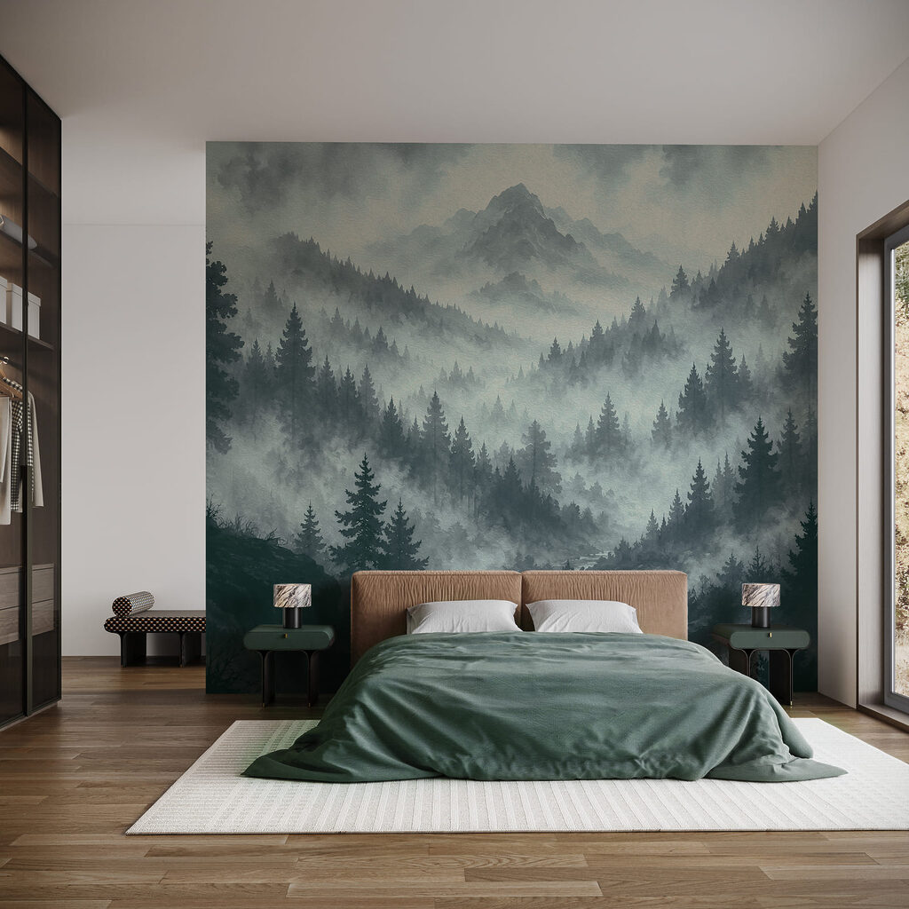 Dennen onder een bergtop — interieur 2