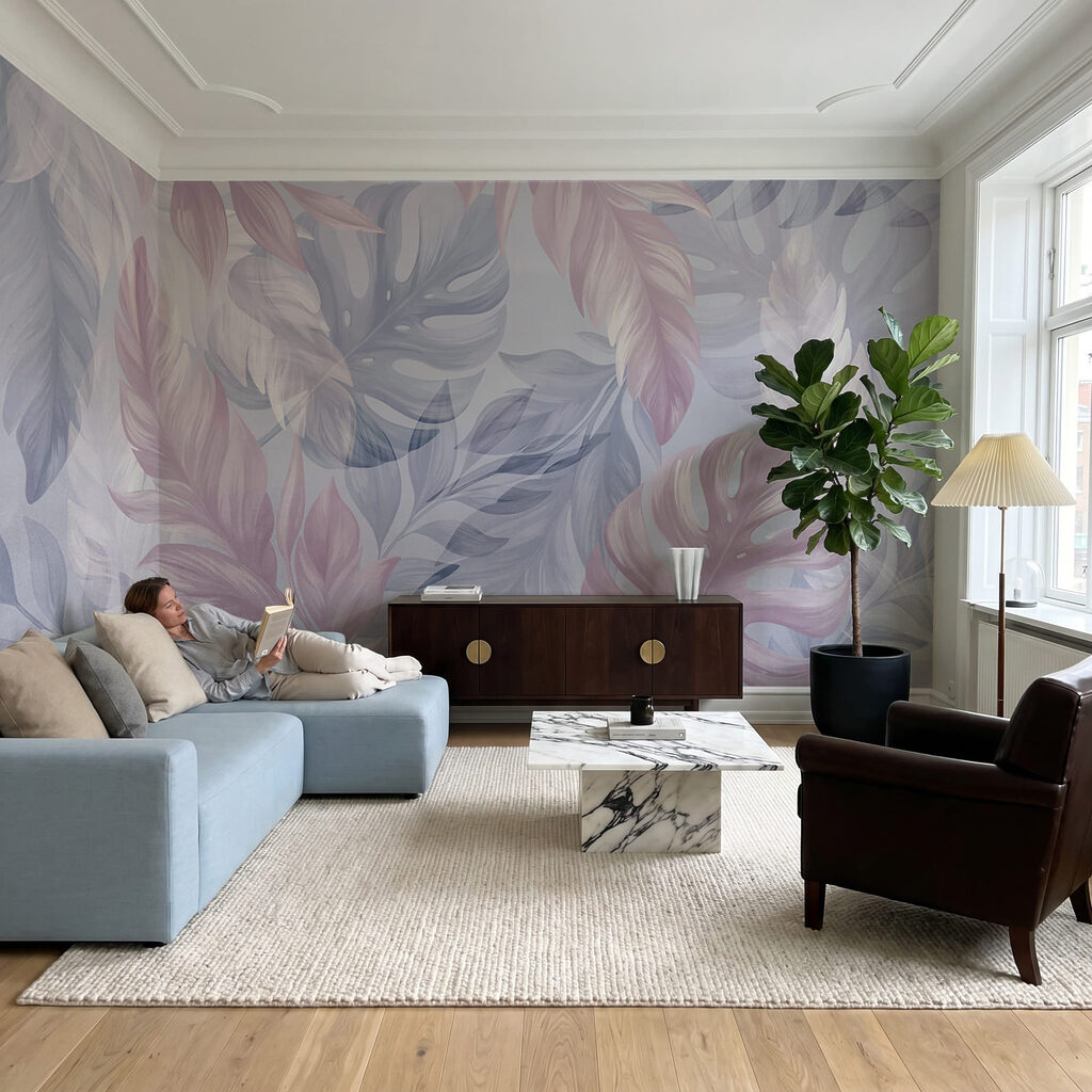 Zachte tinten van bladeren en gebladerte — interieur 2