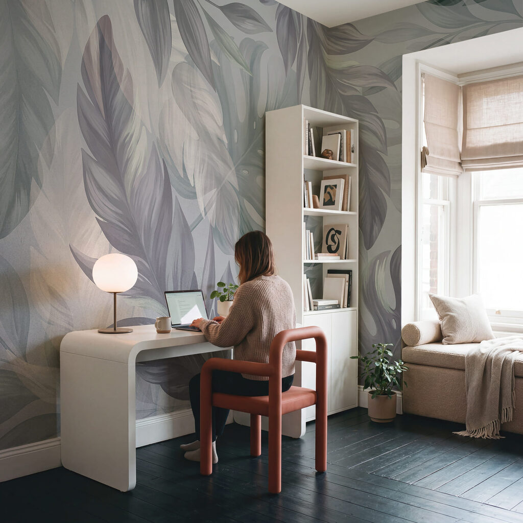 Zacht blad in ingetogen tinten — interieur 1