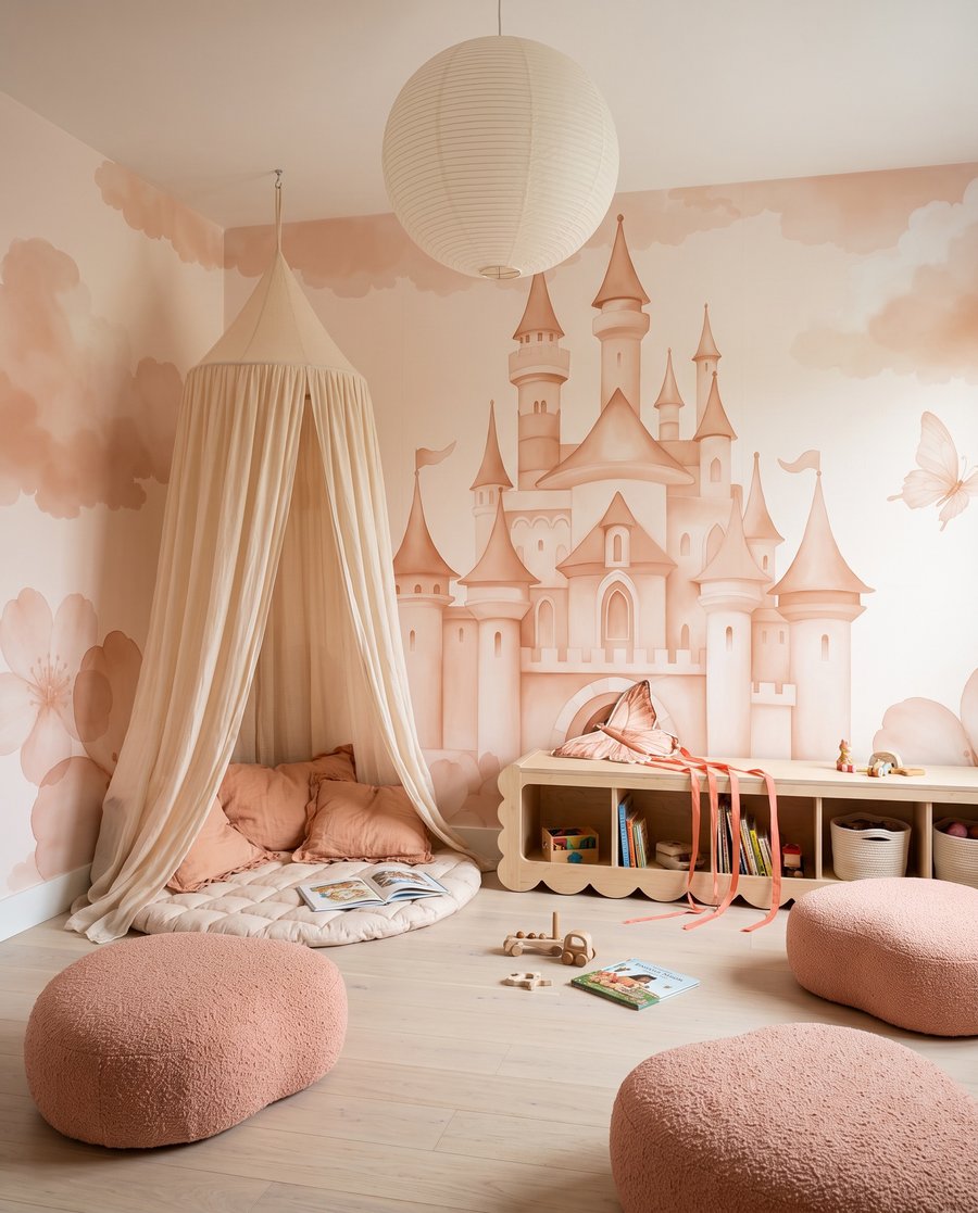 Kasteel tussen bloesemwolken — interieur 1