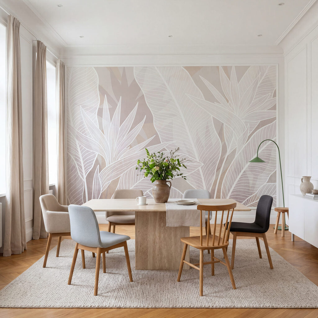 Witte bladnerven in herhaling — interieur 2
