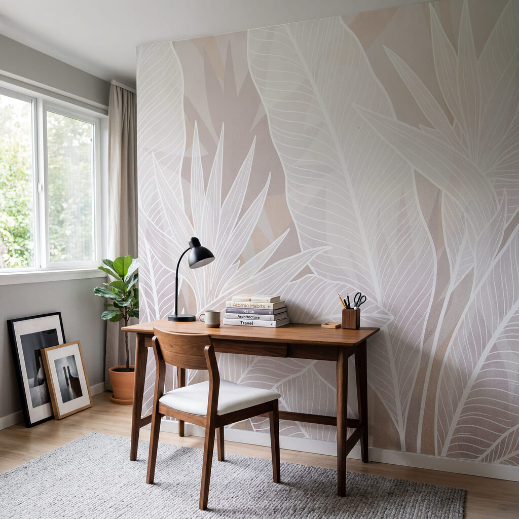 Witte bladnerven in herhaling — interieur 1