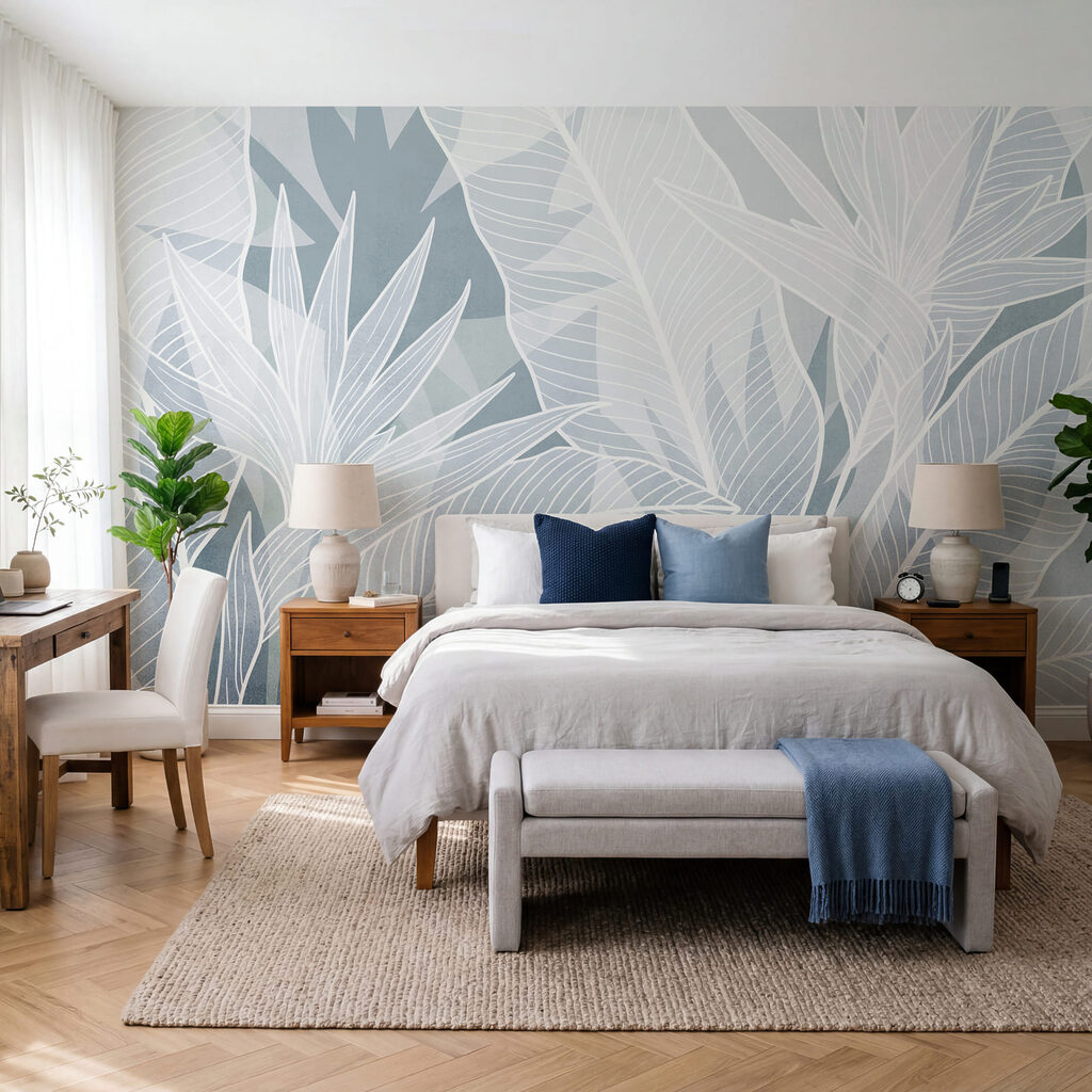 Witte bladnerven in herhaling — interieur 1