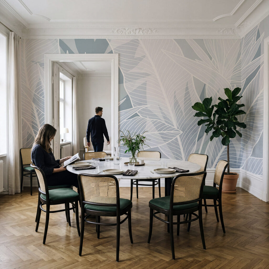 Witte bladnerven in herhaling — interieur 2