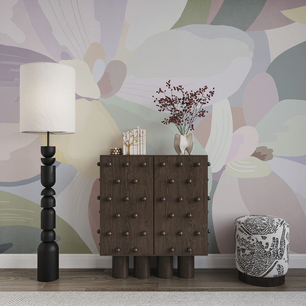 Bloemen in zachte kleurvlakken — interieur 3