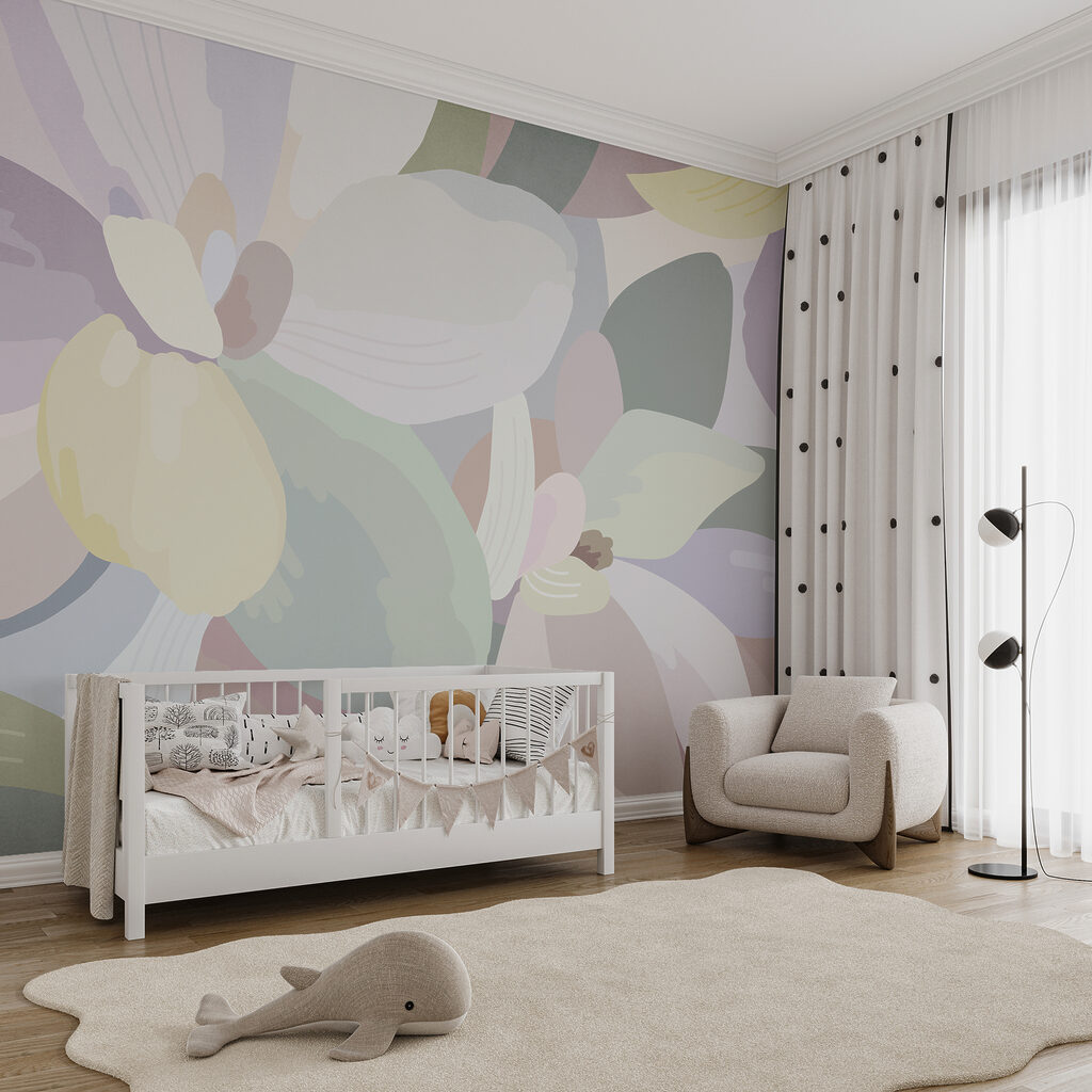 Bloemen in zachte kleurvlakken — interieur 5