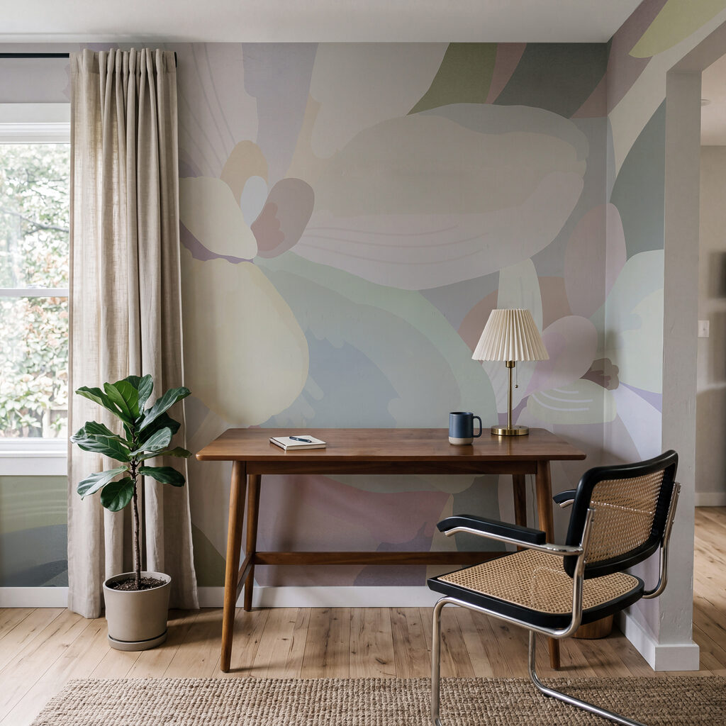 Bloemen in zachte kleurvlakken — interieur 6