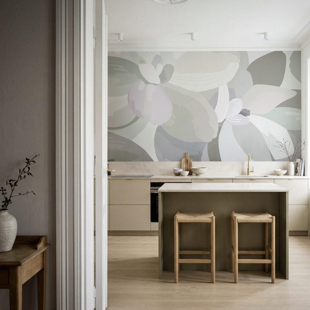 Bloemen in zachte kleurvlakken — interieur 3