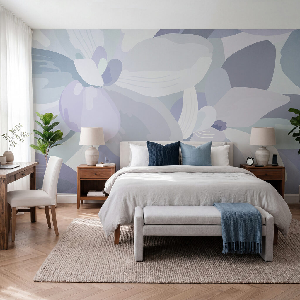 Bloemen in zachte kleurvlakken — interieur 3