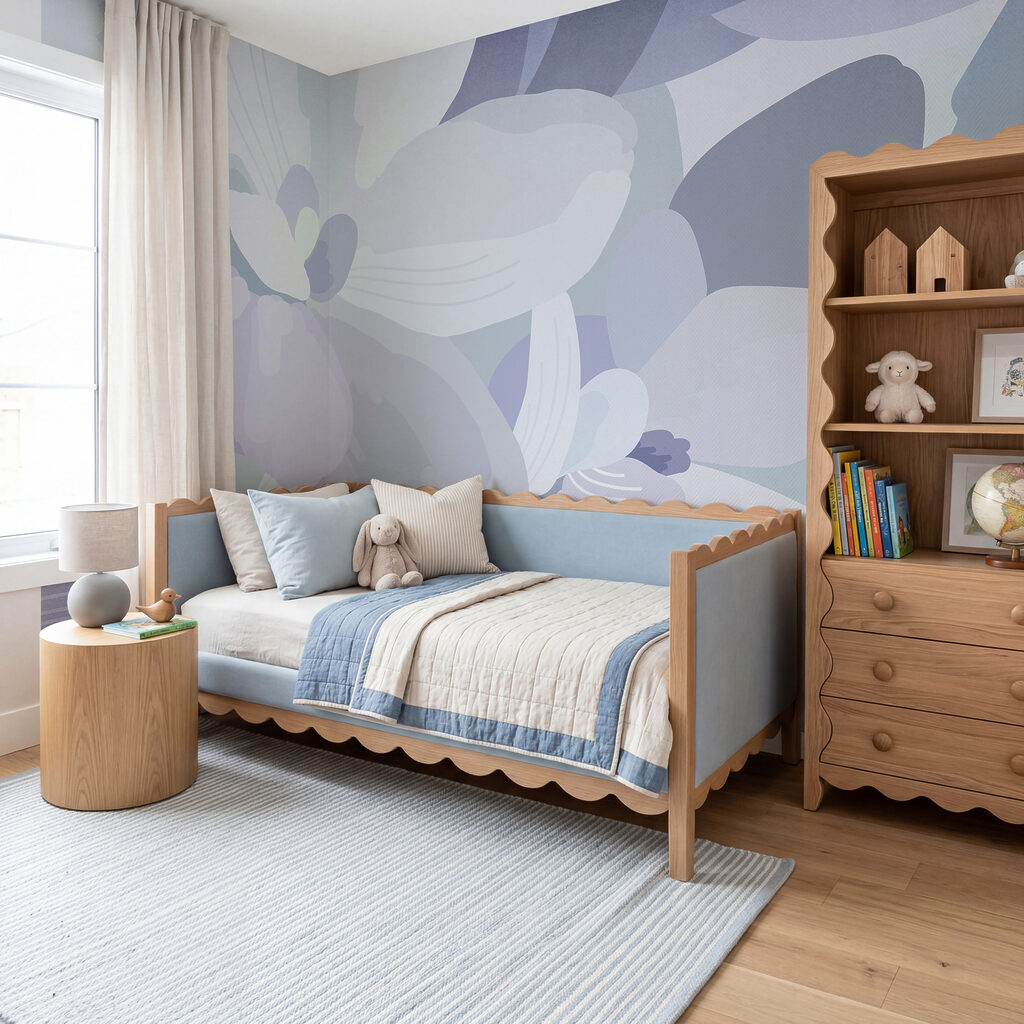Bloemen in zachte kleurvlakken — interieur 4