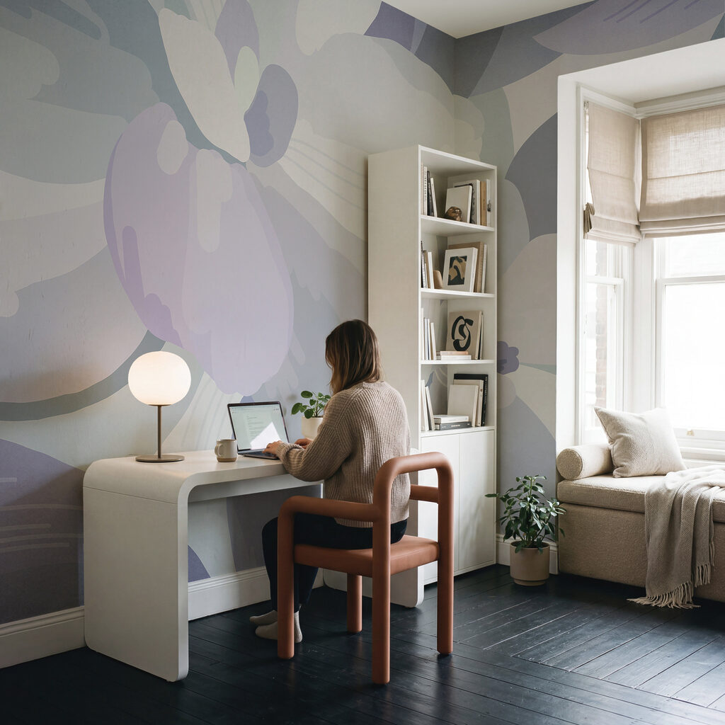 Bloemen in zachte kleurvlakken — interieur 5