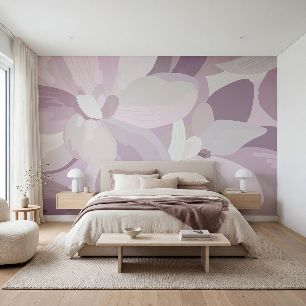 Bloemen in zachte kleurvlakken — interieur 1