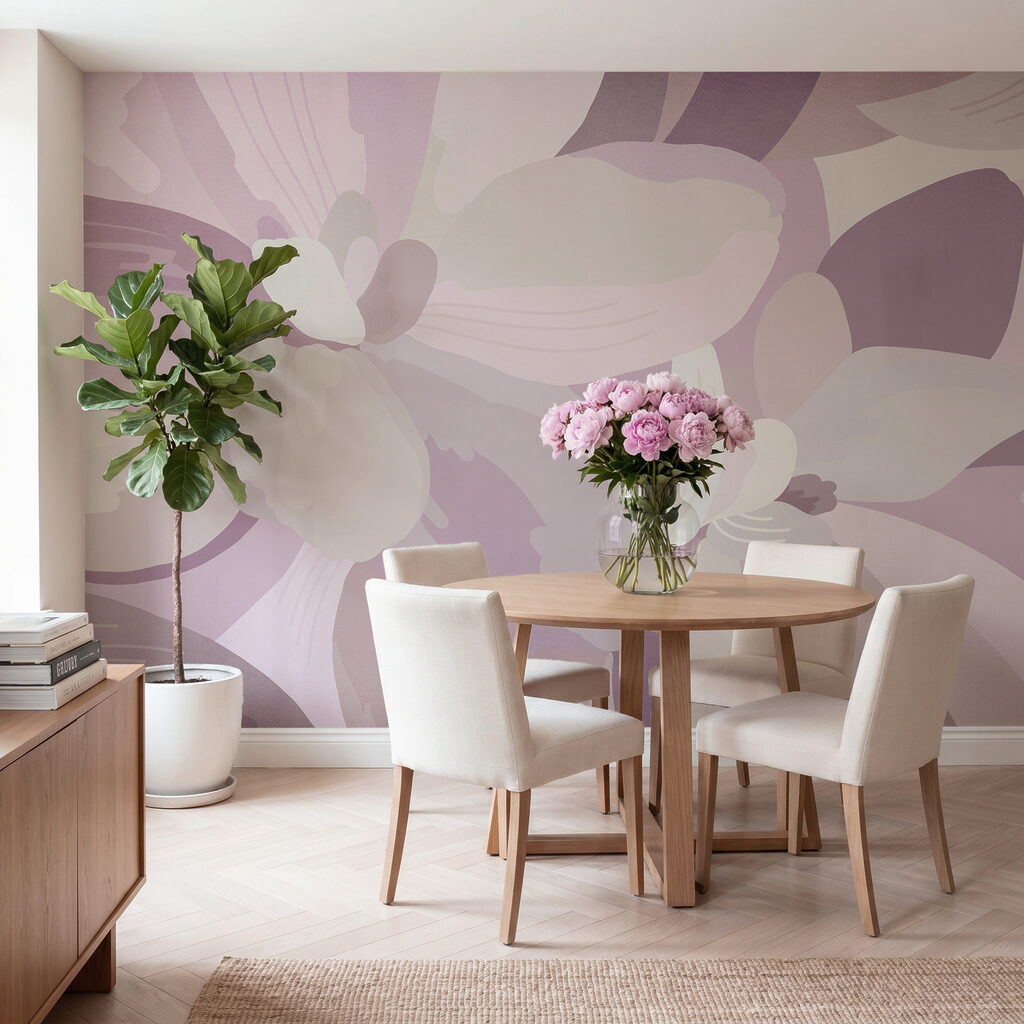 Bloemen in zachte kleurvlakken — interieur 3