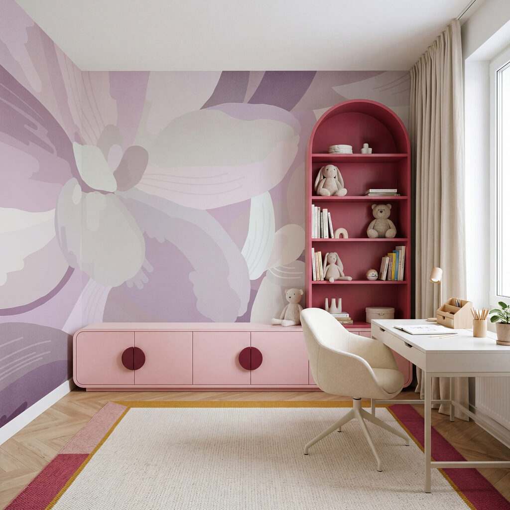 Bloemen in zachte kleurvlakken — interieur 4