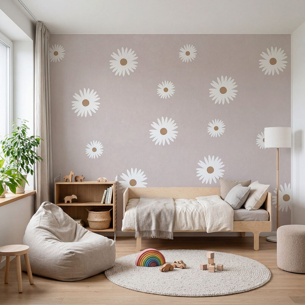 Kleine bloemen op kleur — interieur 2