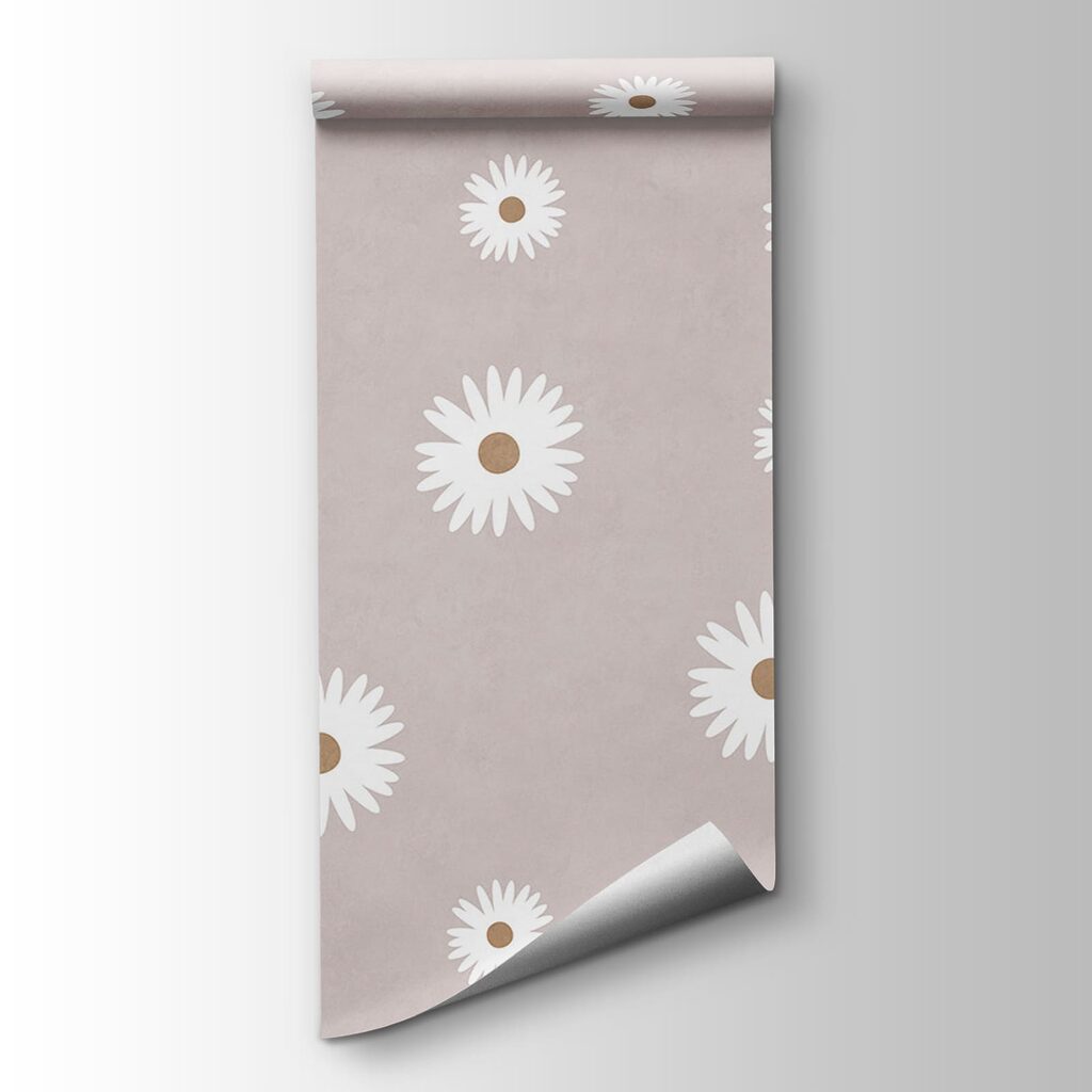 Kleine bloemen op kleur — productweergave