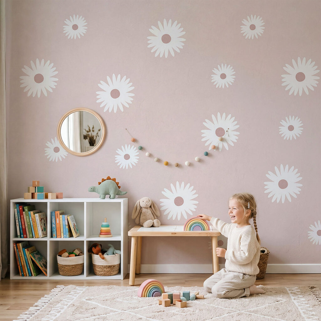 Kleine bloemen op kleur — interieur 2