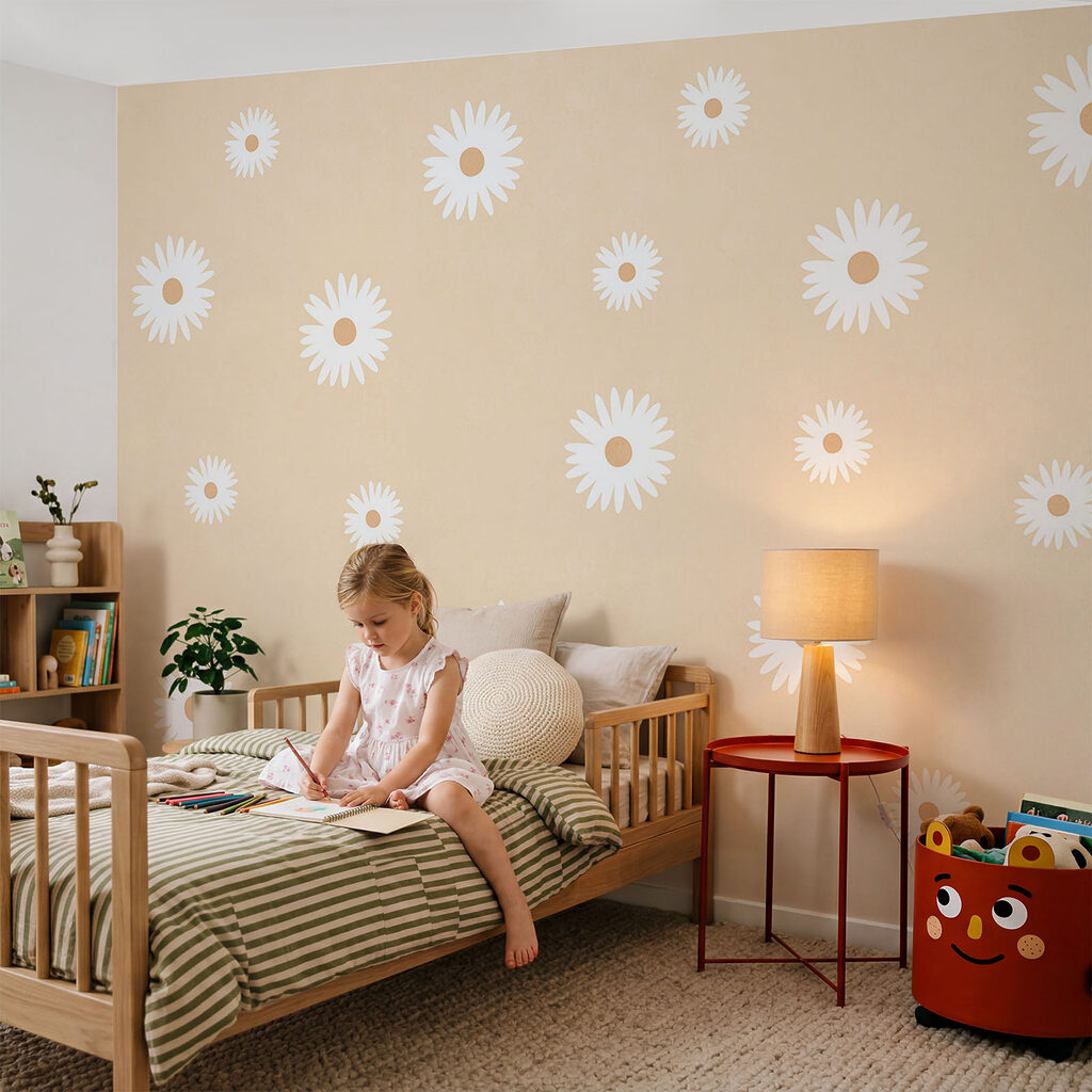 Kleine bloemen op kleur — interieur 2