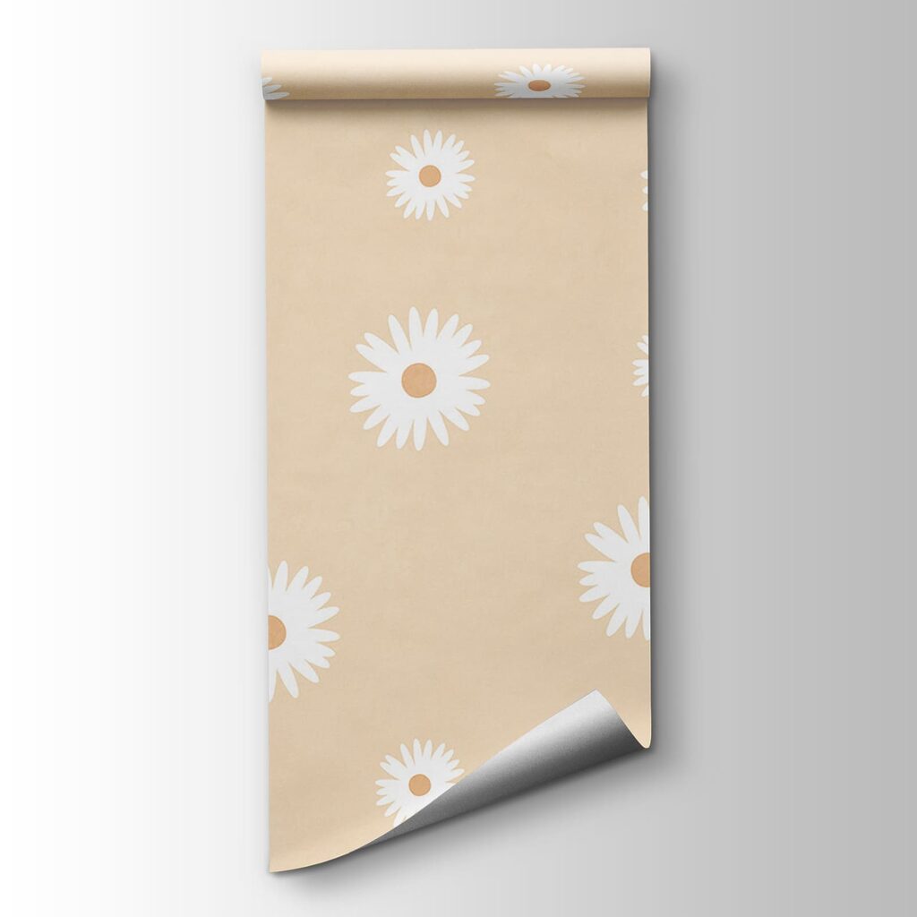 Kleine bloemen op kleur — productweergave