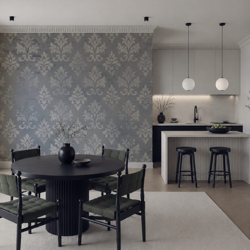 Oude ornamenten in lagen — interieur 1