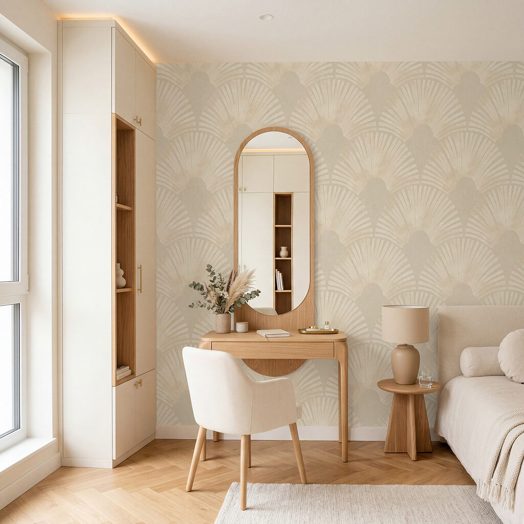 Waaiers met geschilderde schaduwen — interieur 1