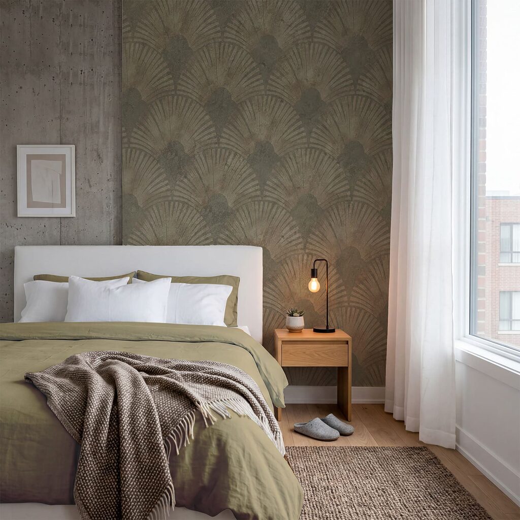 Waaiers met geschilderde schaduwen — interieur 1