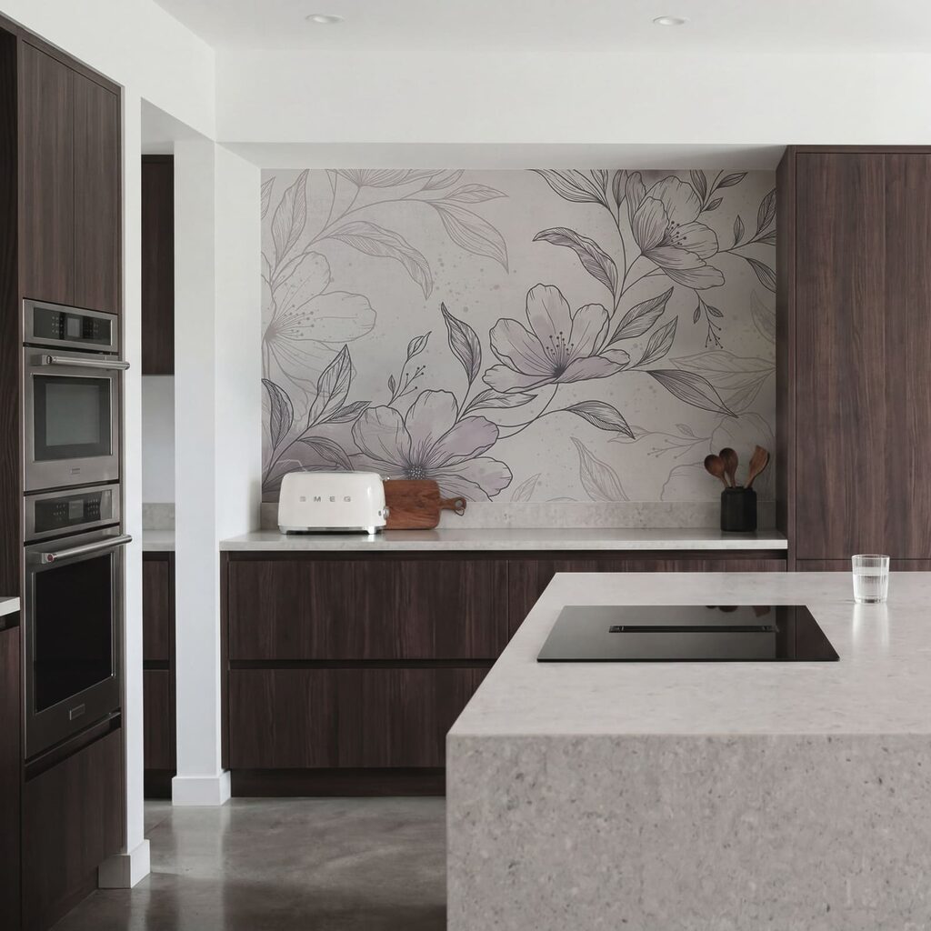 Bloesemtak in fijne arcering — interieur 3