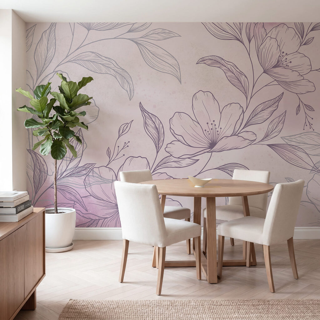 Bloesemtak in fijne arcering — interieur 4