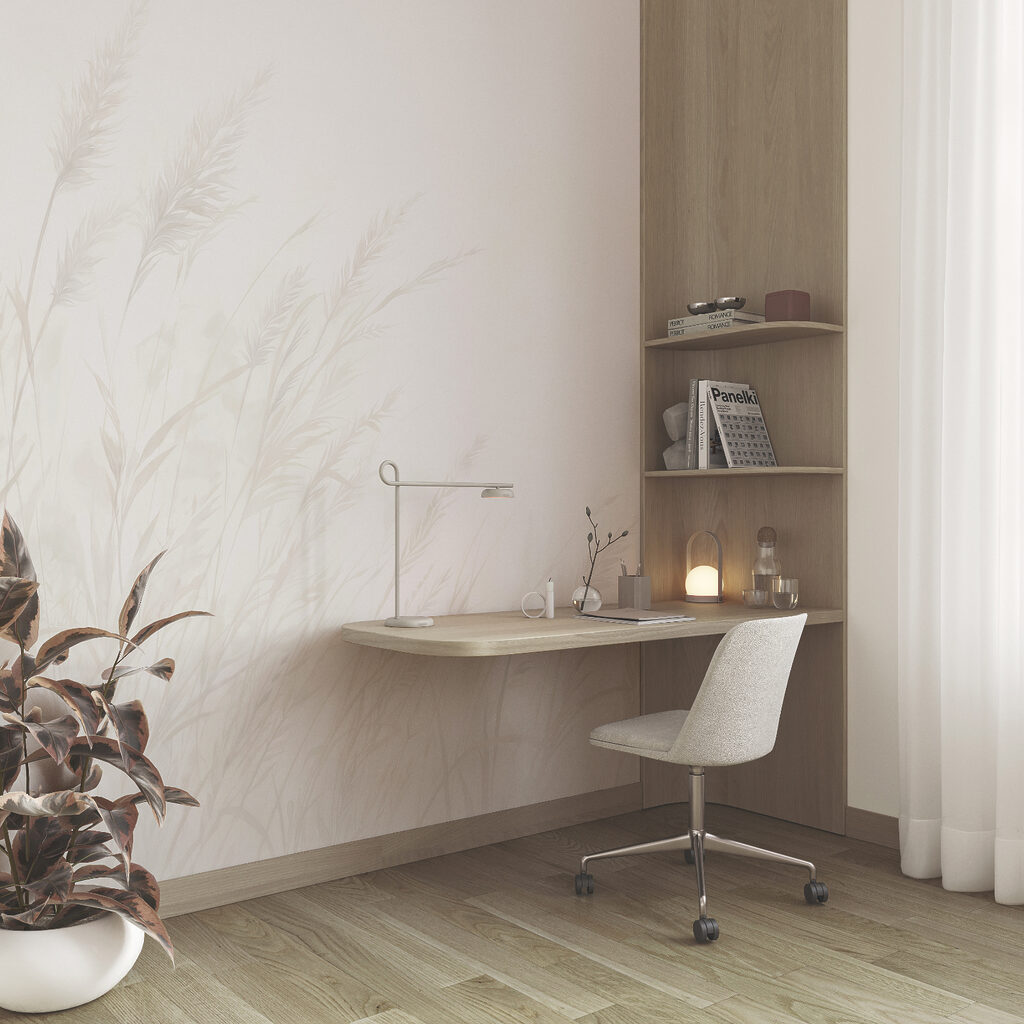 Grassen in bijna wit — interieur 4