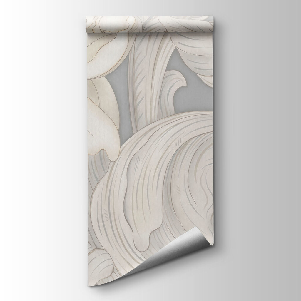 Witte bloemen als ornament — productweergave