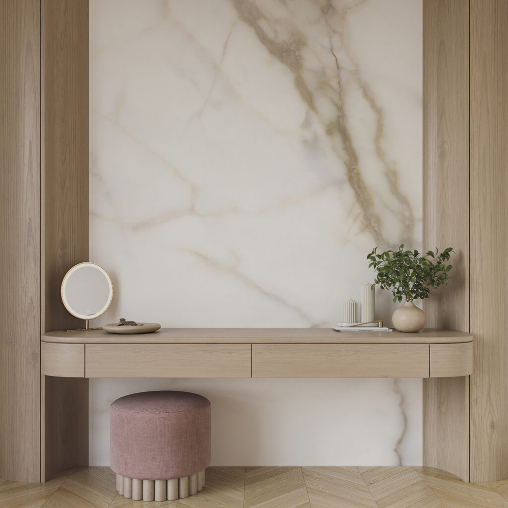 Lichte vlakken, warme aders — interieur 2