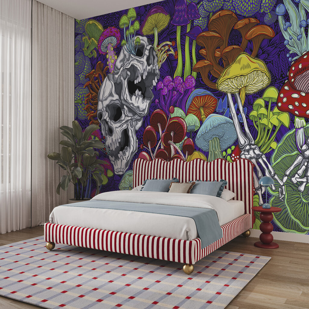 Schedels in een kleurentuin — interieur 2