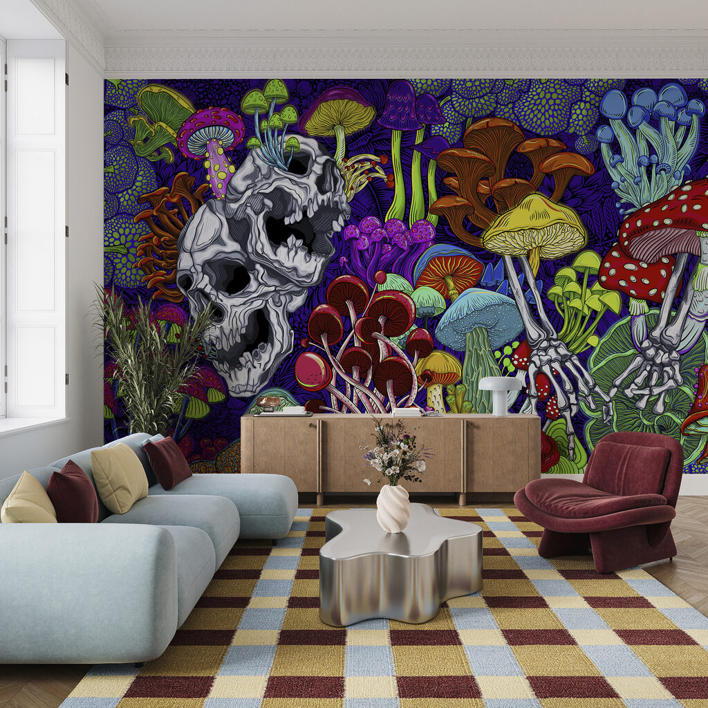 Schedels in een kleurentuin — interieur 4