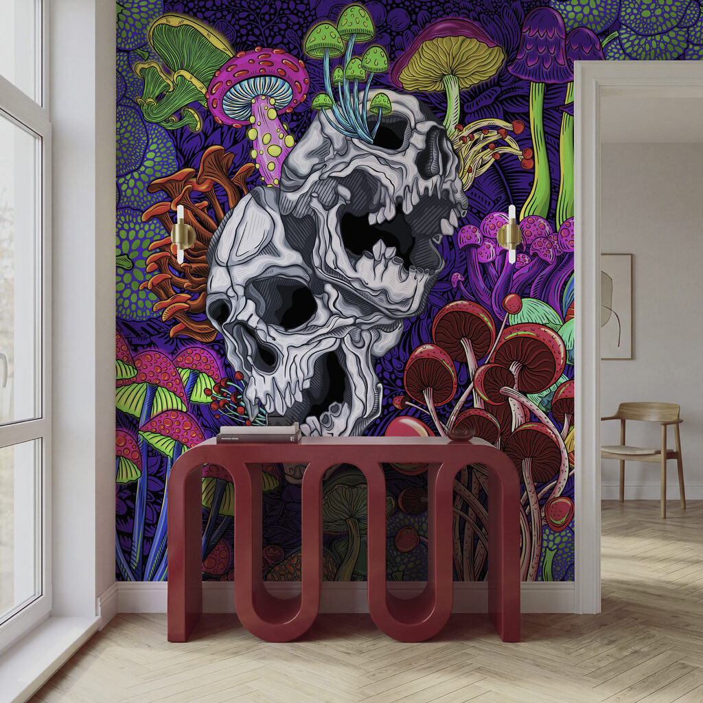 Schedels in een kleurentuin — interieur 5