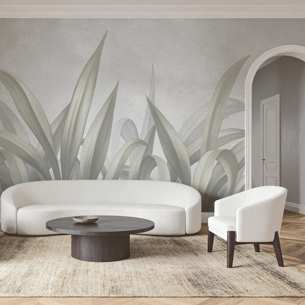 Lang blad in zachtgroen — interieur 2