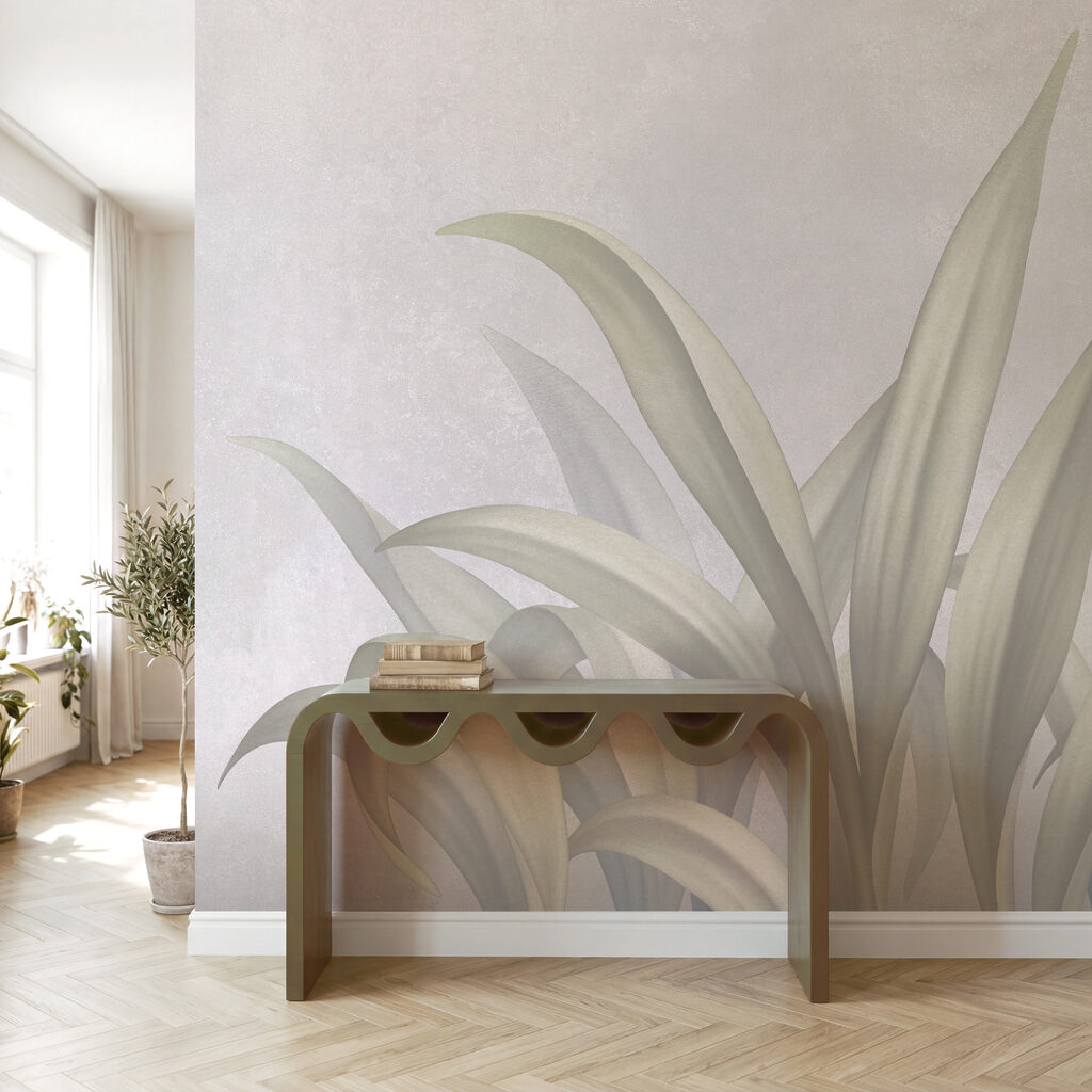 Lang blad in zachtgroen — interieur 3