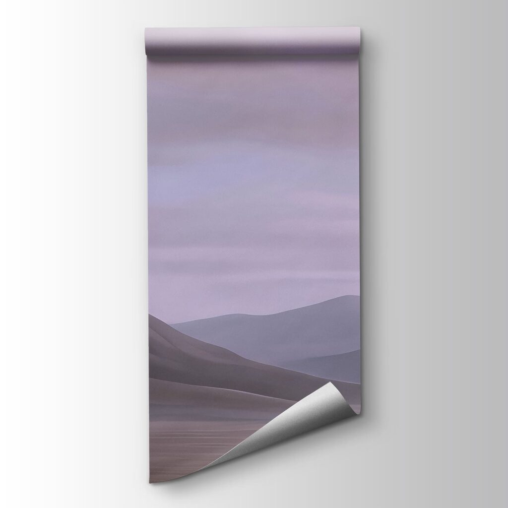 Landschap van een woestijn met heuvels en wolken — productweergave