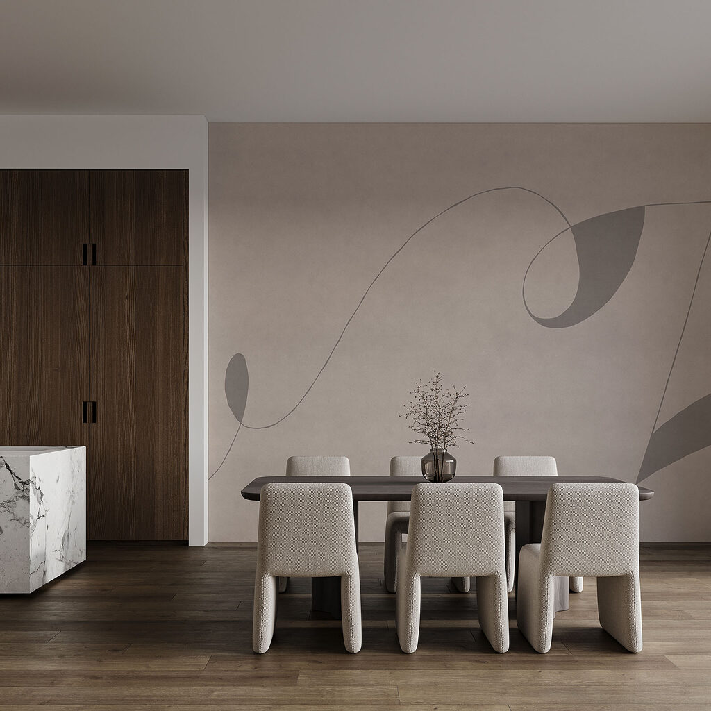 Losse lijnen met vlakken — interieur 3